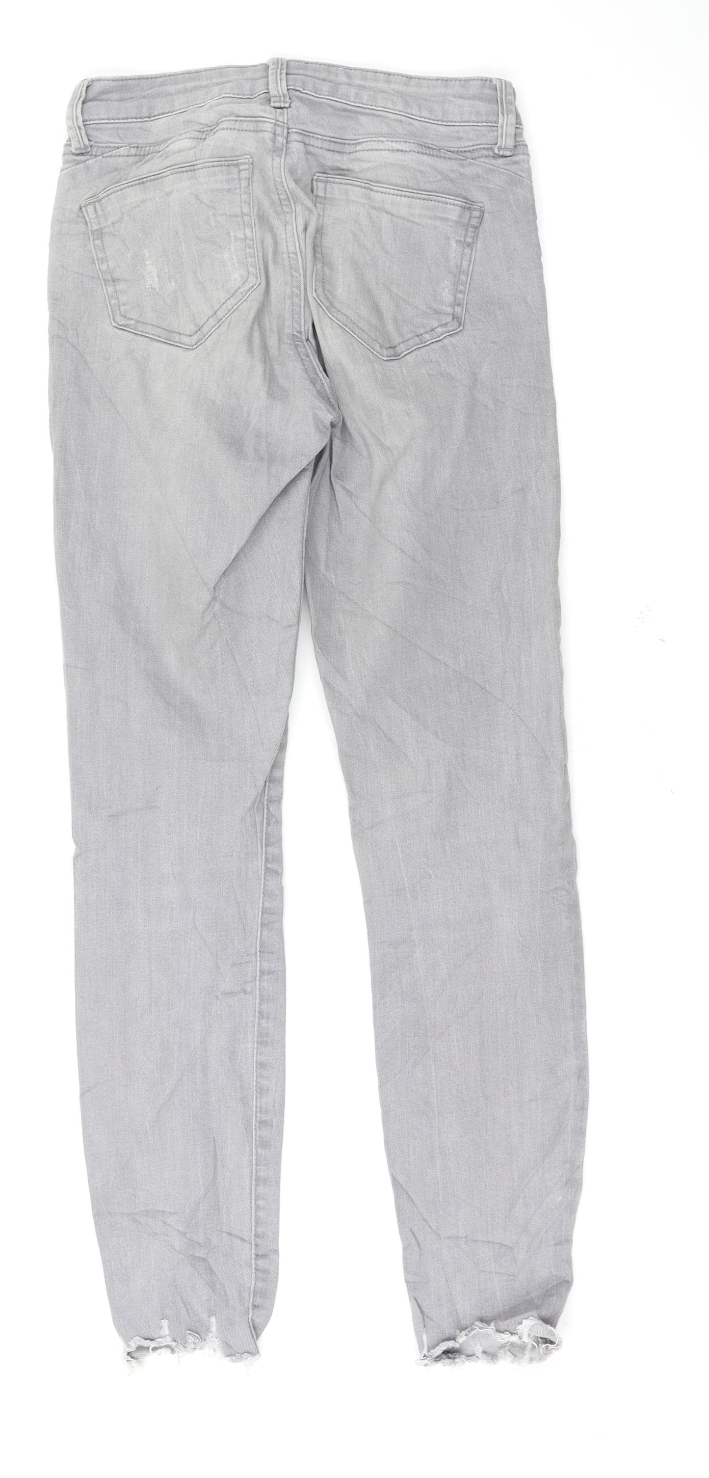 Denim & Co. Womens Grey   Skinny Jeans Size 6 L27 in