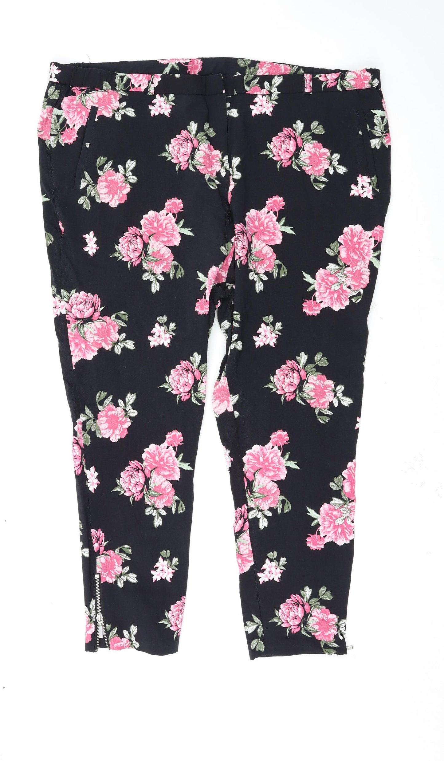 capsule Womens Multicoloured Floral  Trousers  Size 26 L26 in