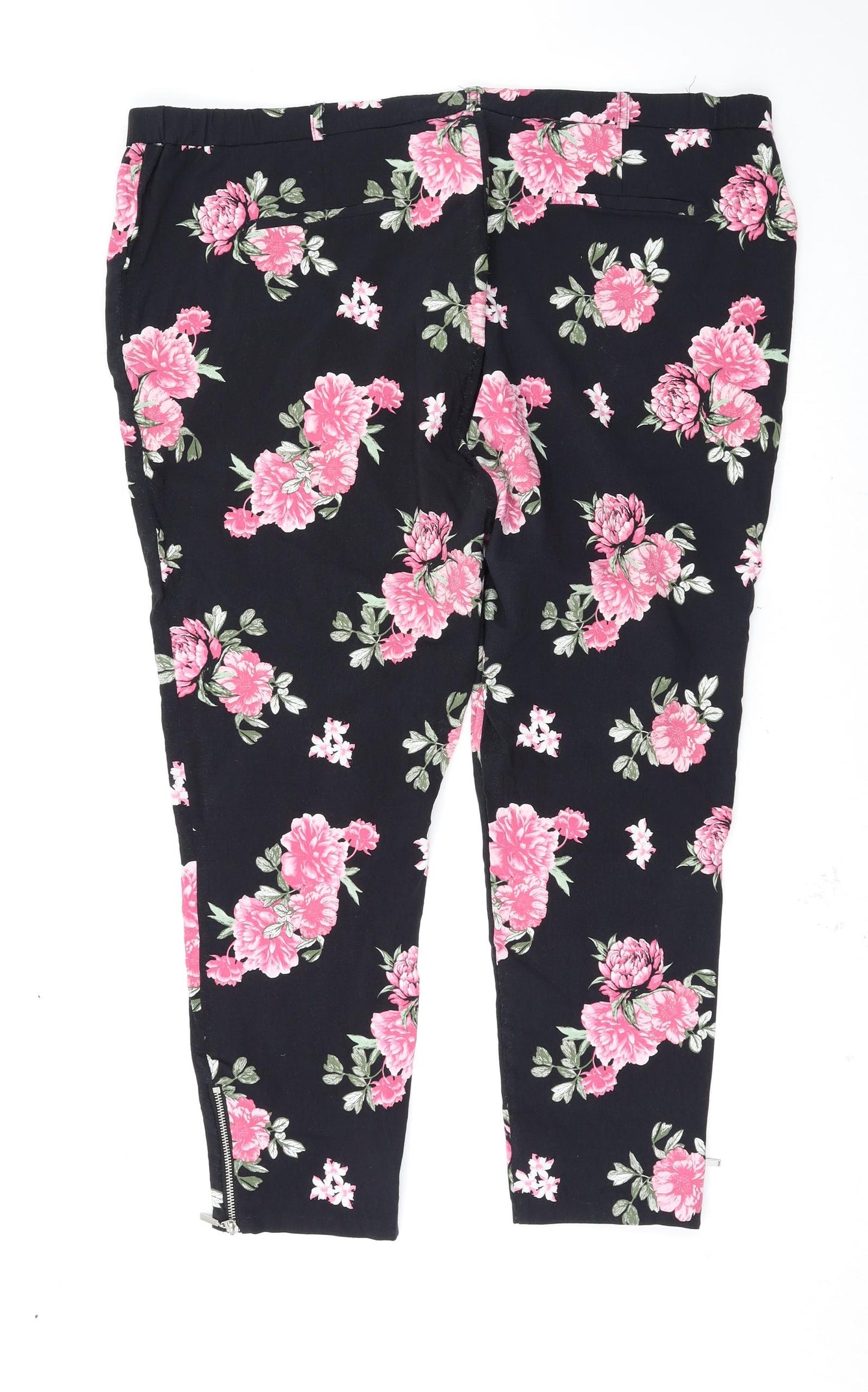 capsule Womens Multicoloured Floral  Trousers  Size 26 L26 in