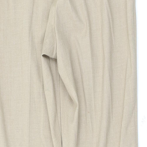 Marks and Spencer Womens Beige   Trousers  Size 14 L29.5 in