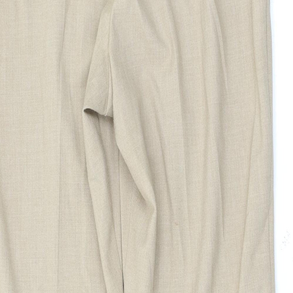 Marks and Spencer Womens Beige   Trousers  Size 14 L29.5 in