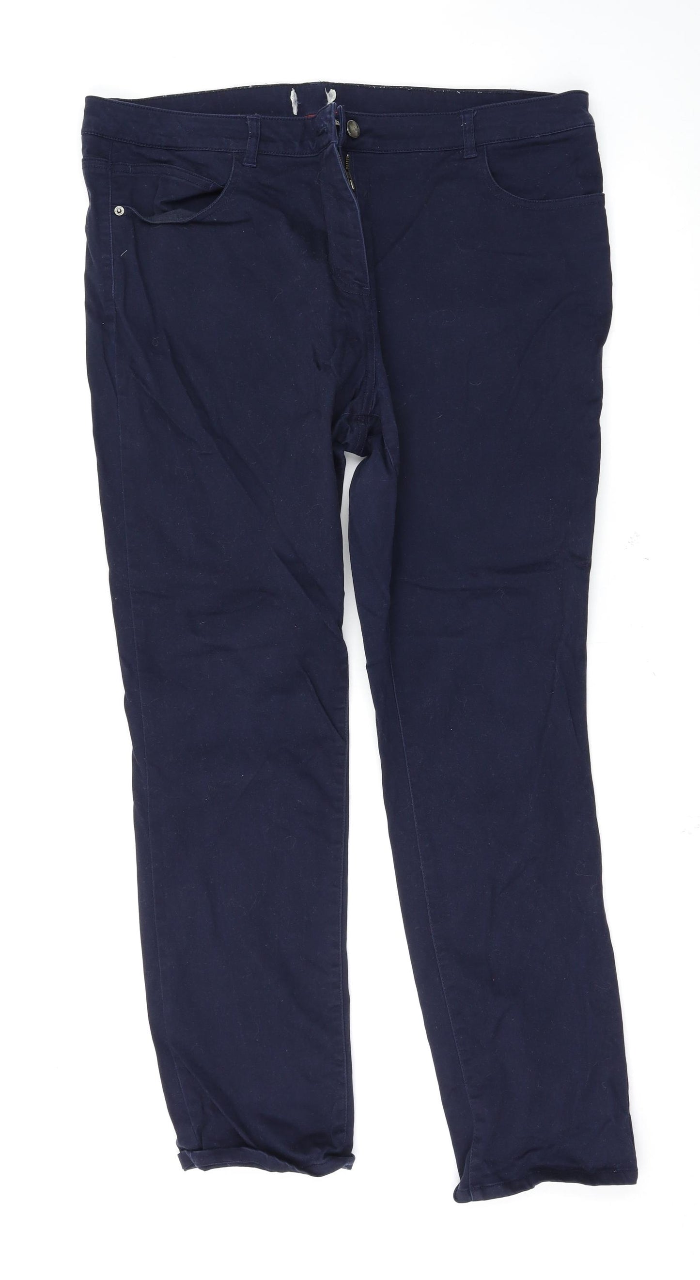Preworn Womens Blue   Trousers  Size 16 L29 in
