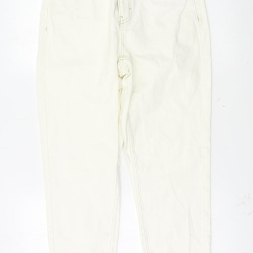 Preworn Womens White   Straight Jeans Size 28 L32 in