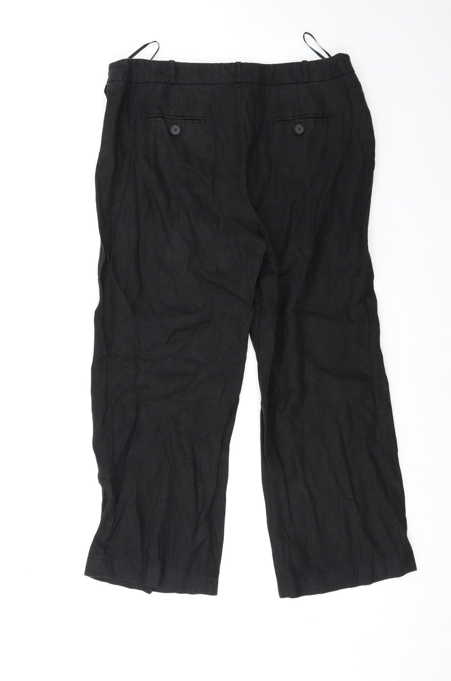 Laura Ashley  Womens Black   Trousers  Size 16 L27 in