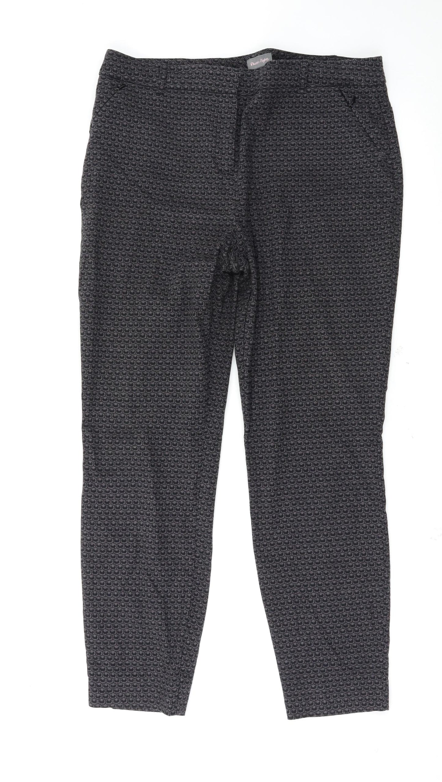 Phase Eight Womens Black   Trousers  Size 16 L28 in