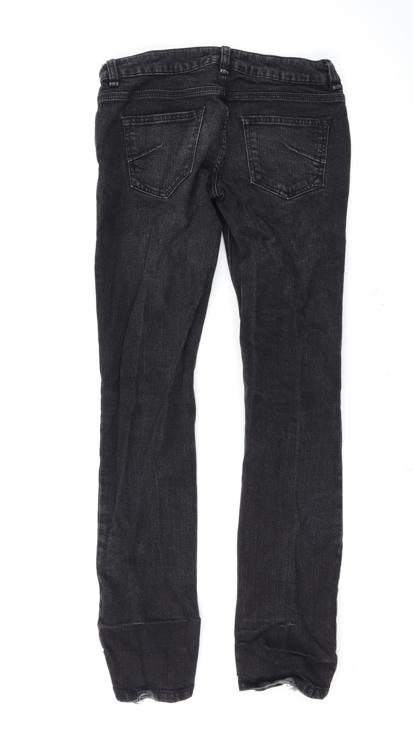 Topshop Womens Black   Skinny Jeans Size 28 L32 in