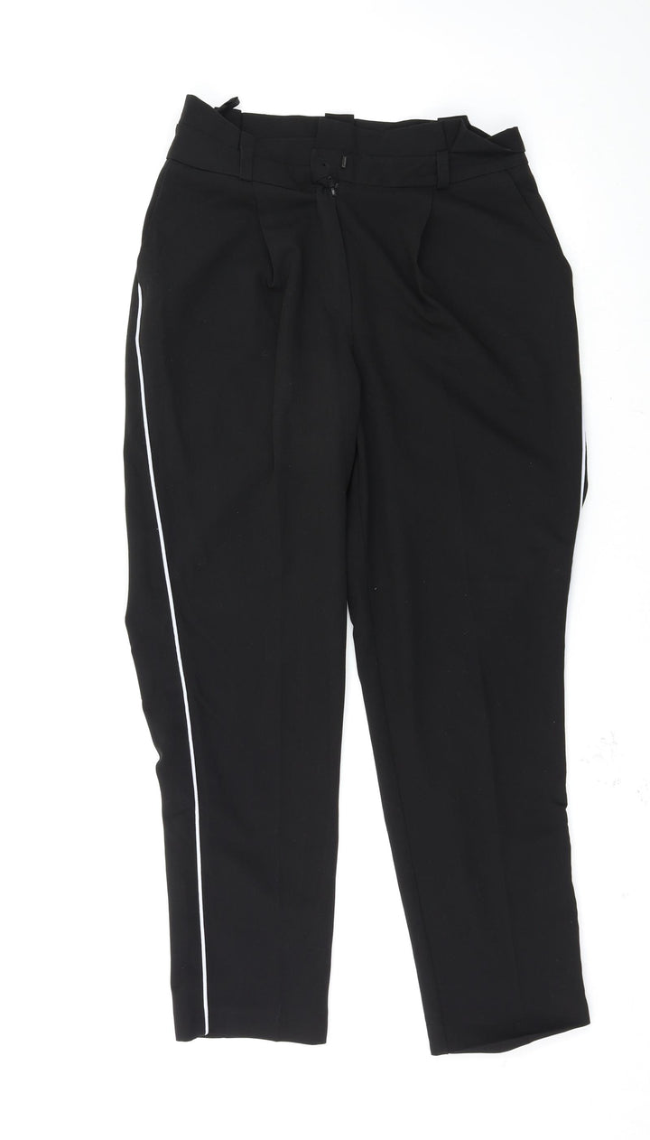 New Look Womens Black Trousers Size 8 L27 in