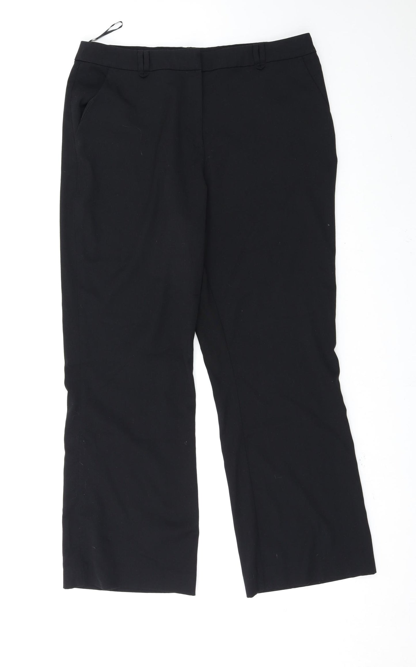 TU Womens Black   Trousers  Size 16 L28 in