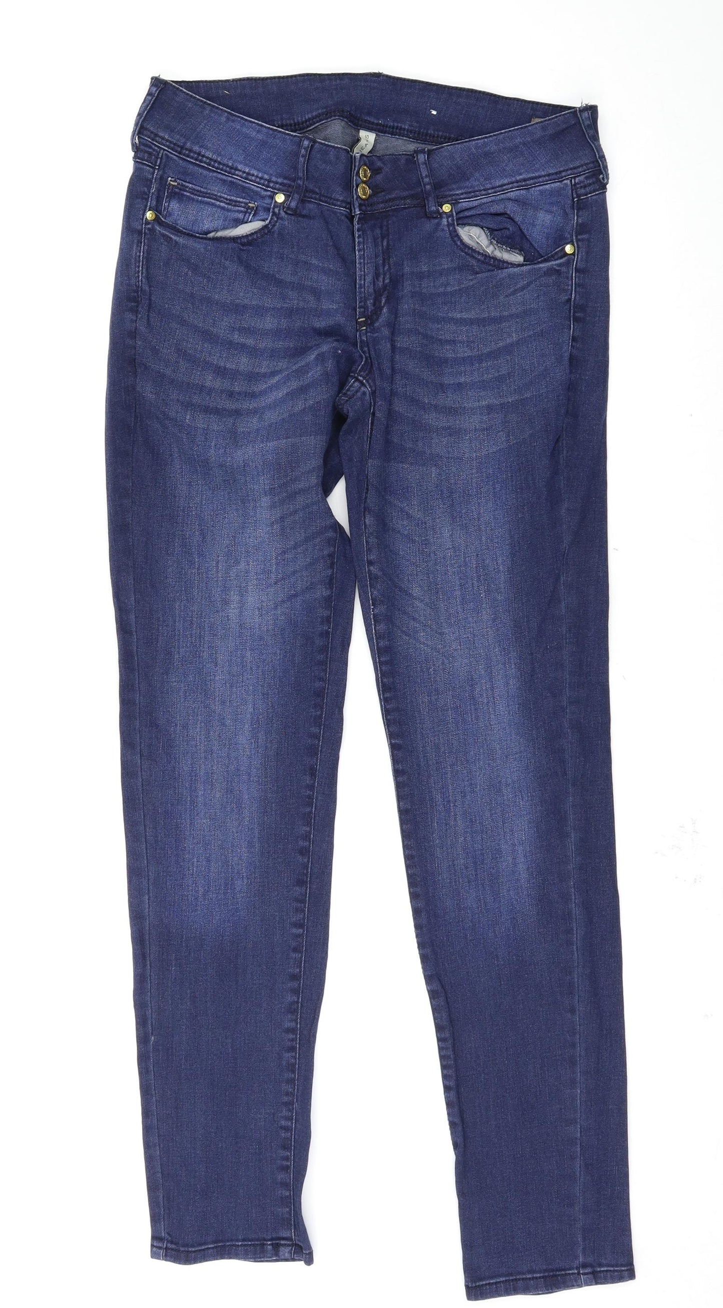 Mango Womens Blue   Skinny Jeans Size 12 L30 in