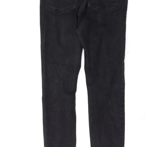 Denim & Co. Womens Black   Skinny Jeans Size 8 L28 in