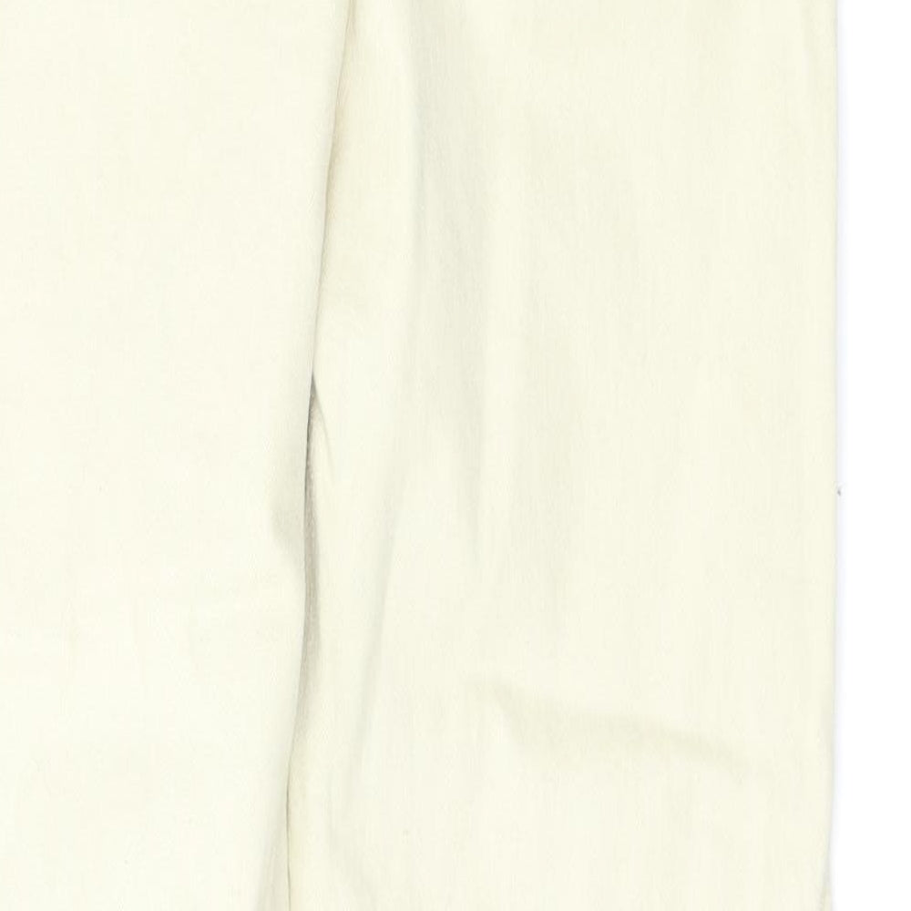 Primark Womens Beige   Straight Jeans Size 14 L28 in
