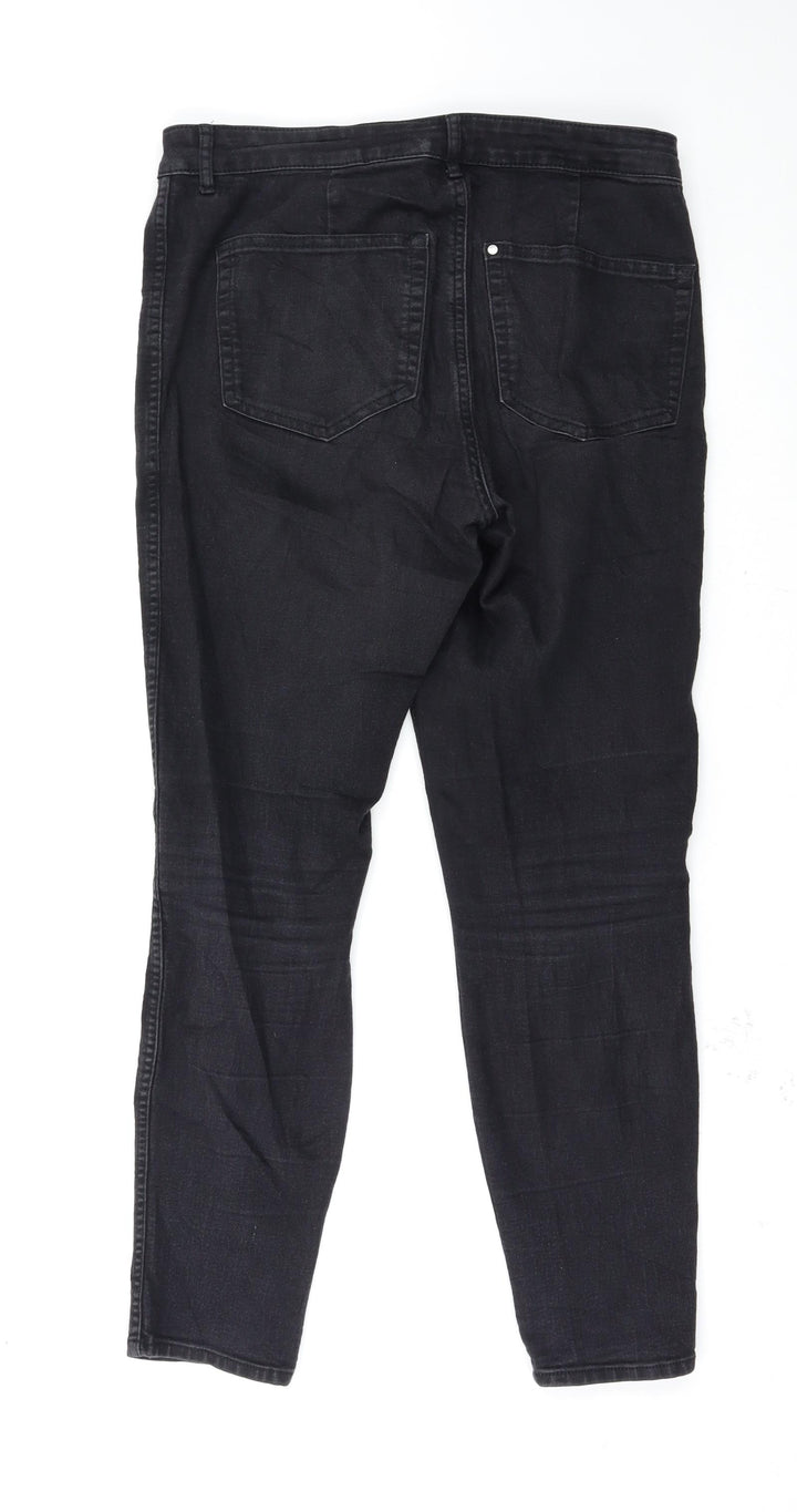 Preworn Womens Black   Jegging Jeans Size 12 L28 in