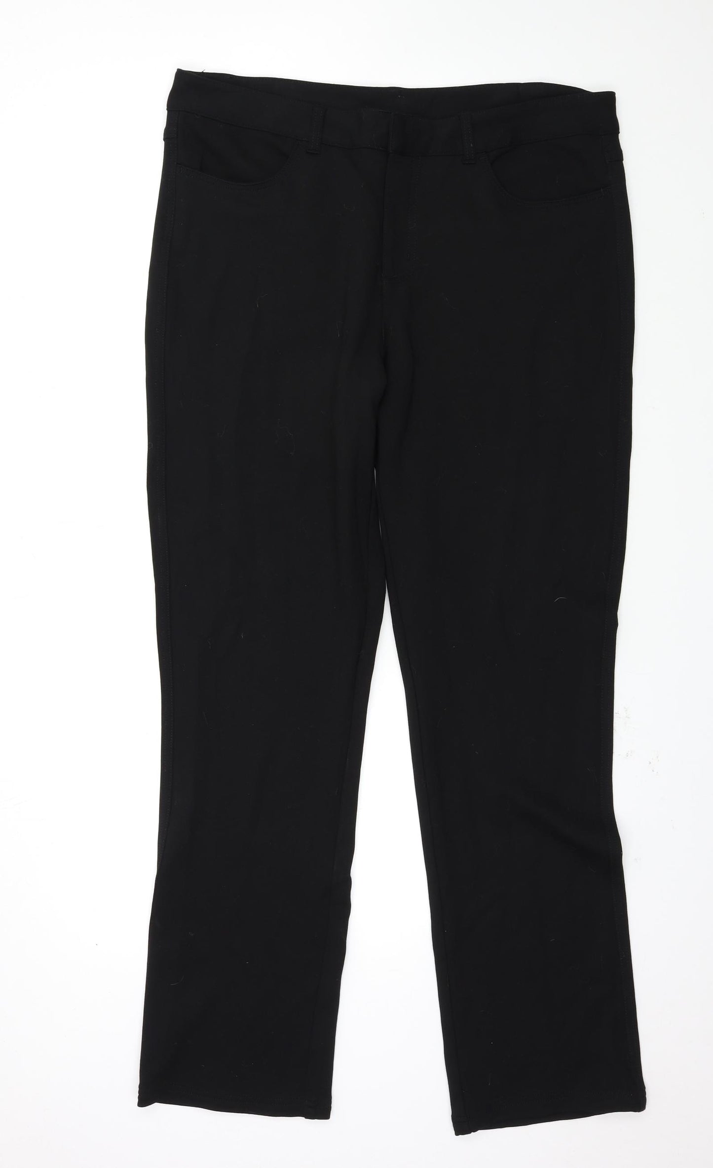 Preworn Womens Black   Trousers  Size 40 L33 in