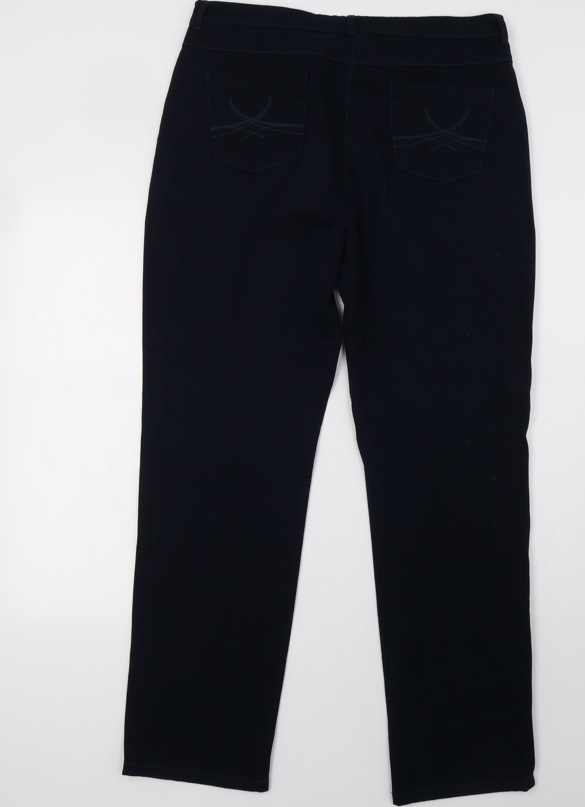 Marks and Spencer Womens Blue   Wide-Leg Jeans Size 16 L32 in