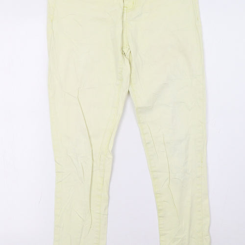 mohiti Womens Yellow   Straight Jeans Size 30 L30 in