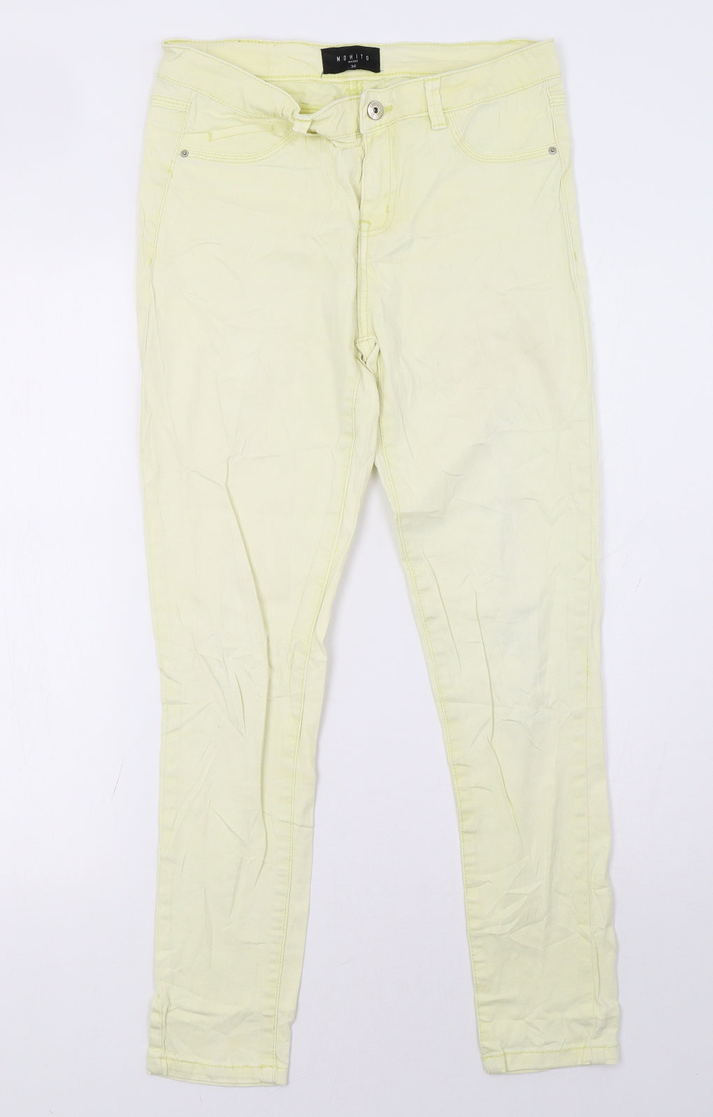 mohiti Womens Yellow   Straight Jeans Size 30 L30 in