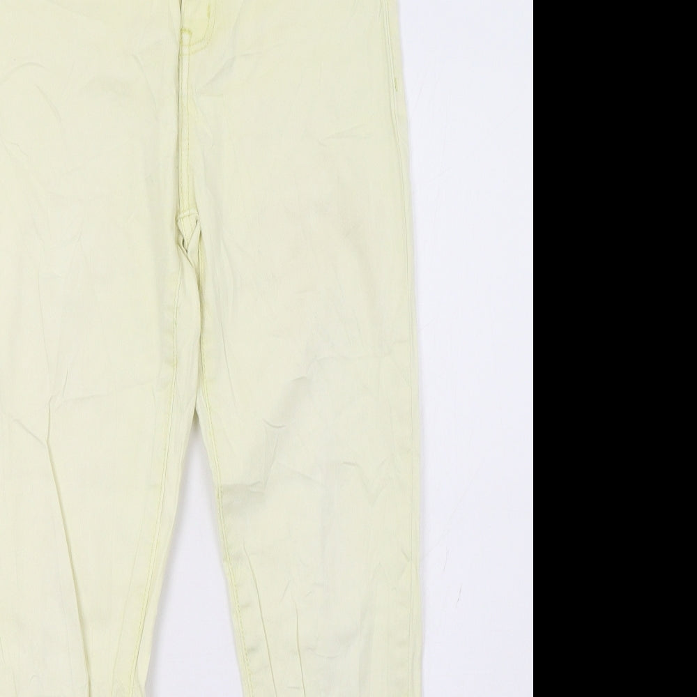 mohiti Womens Yellow   Straight Jeans Size 30 L30 in
