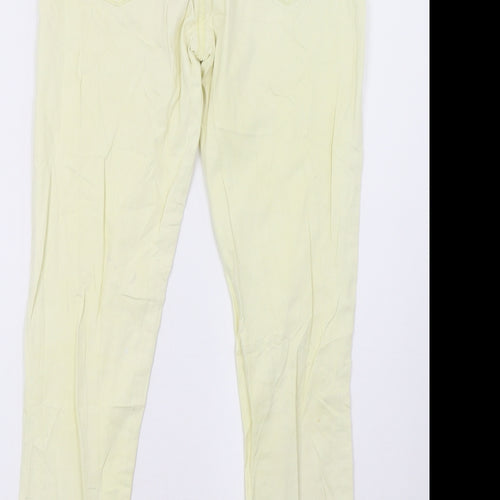 mohiti Womens Yellow   Straight Jeans Size 30 L30 in