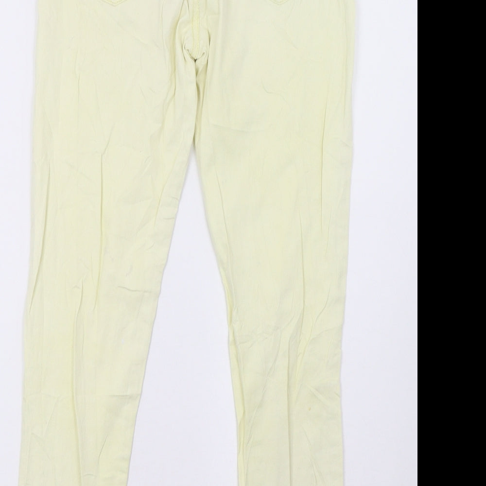 mohiti Womens Yellow   Straight Jeans Size 30 L30 in