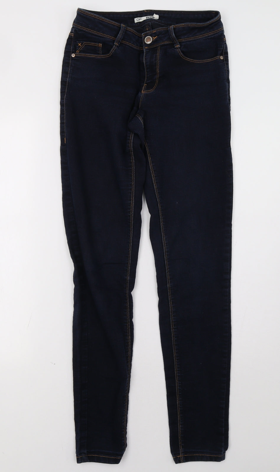 Dorothy Perkins Womens Blue  Denim Straight Jeans Size 10 L32 in