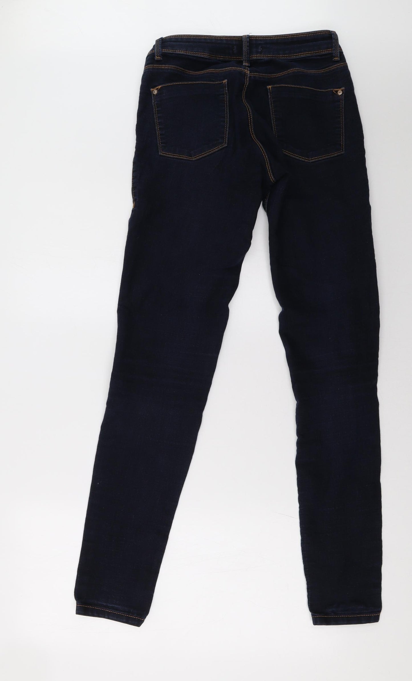 Dorothy Perkins Womens Blue  Denim Straight Jeans Size 10 L32 in