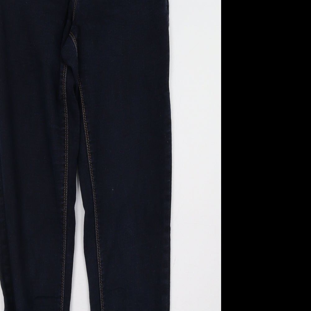 Dorothy Perkins Womens Blue  Denim Straight Jeans Size 10 L32 in