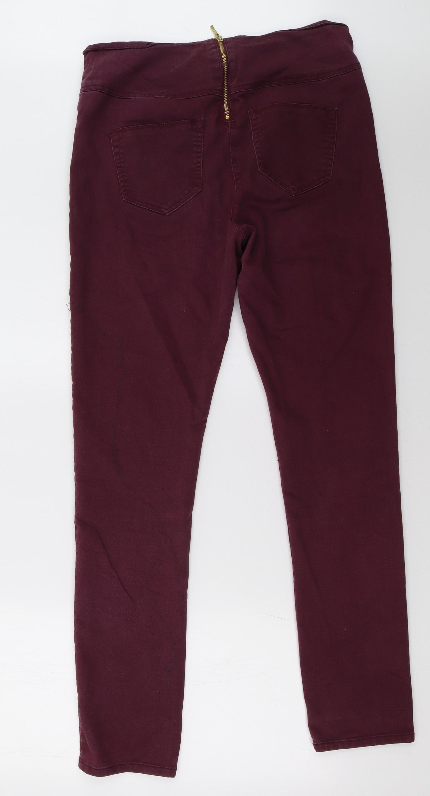 VERO MODA Womens Purple   Jegging Trousers Size 14 L32 in