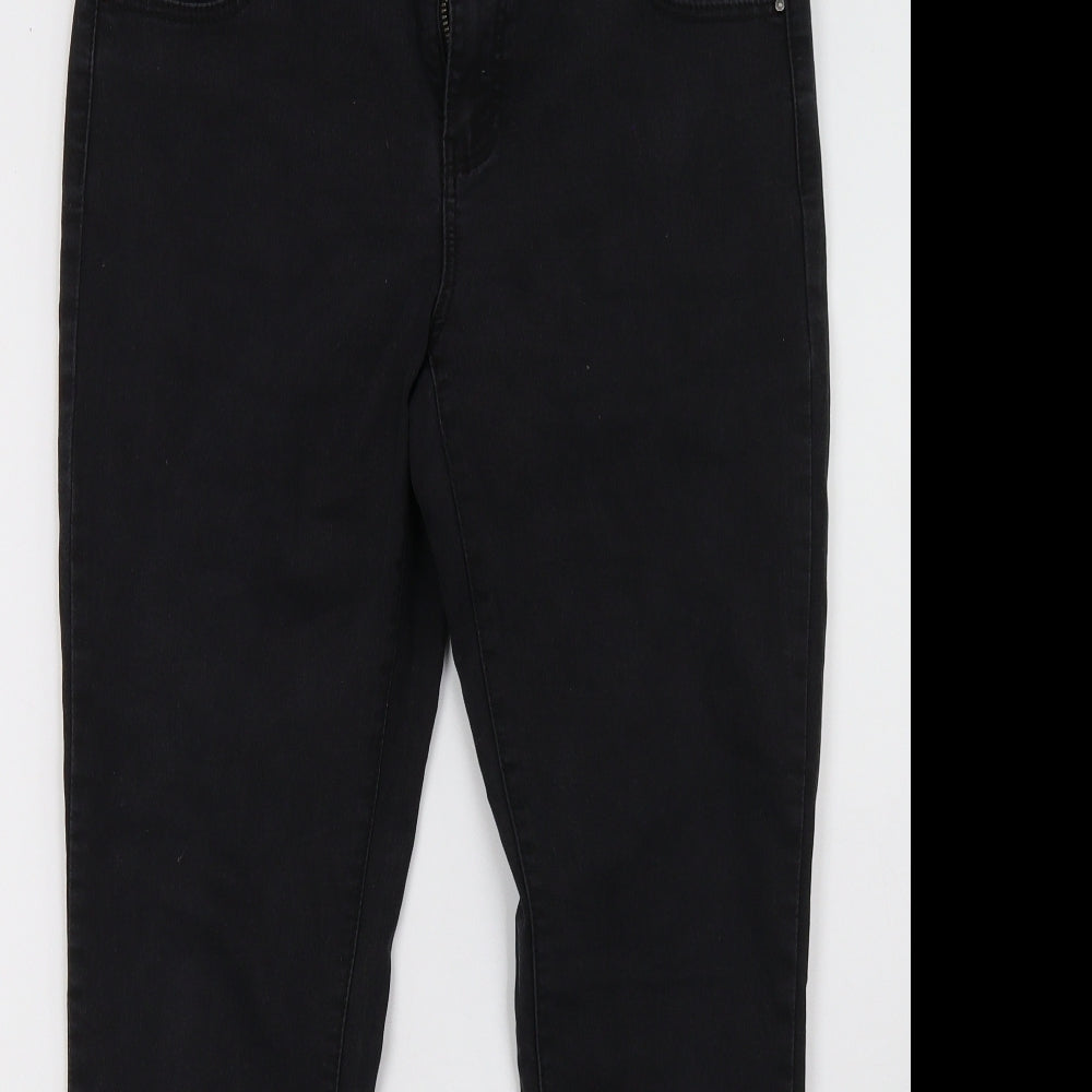 Primark Womens Black  Denim Skinny Jeans Size 14 L31 in