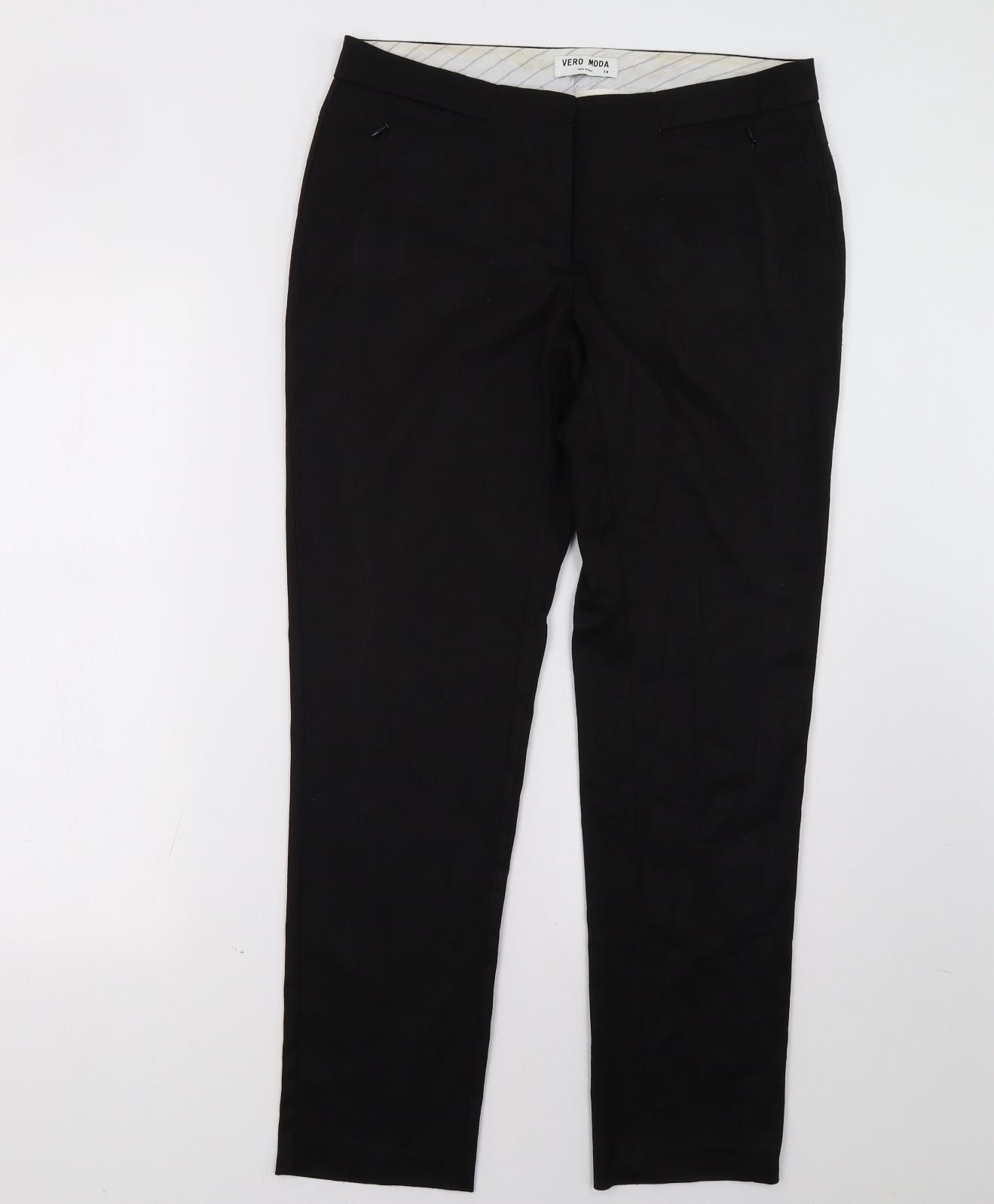 VERO MODA Womens Black   Trousers  Size 12 L30 in