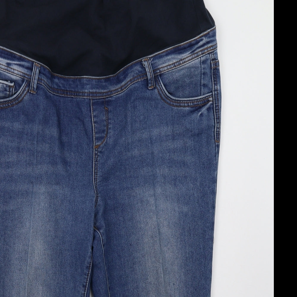 Debenhams Womens Blue  Denim Cropped Jeans Size 16 L23 in