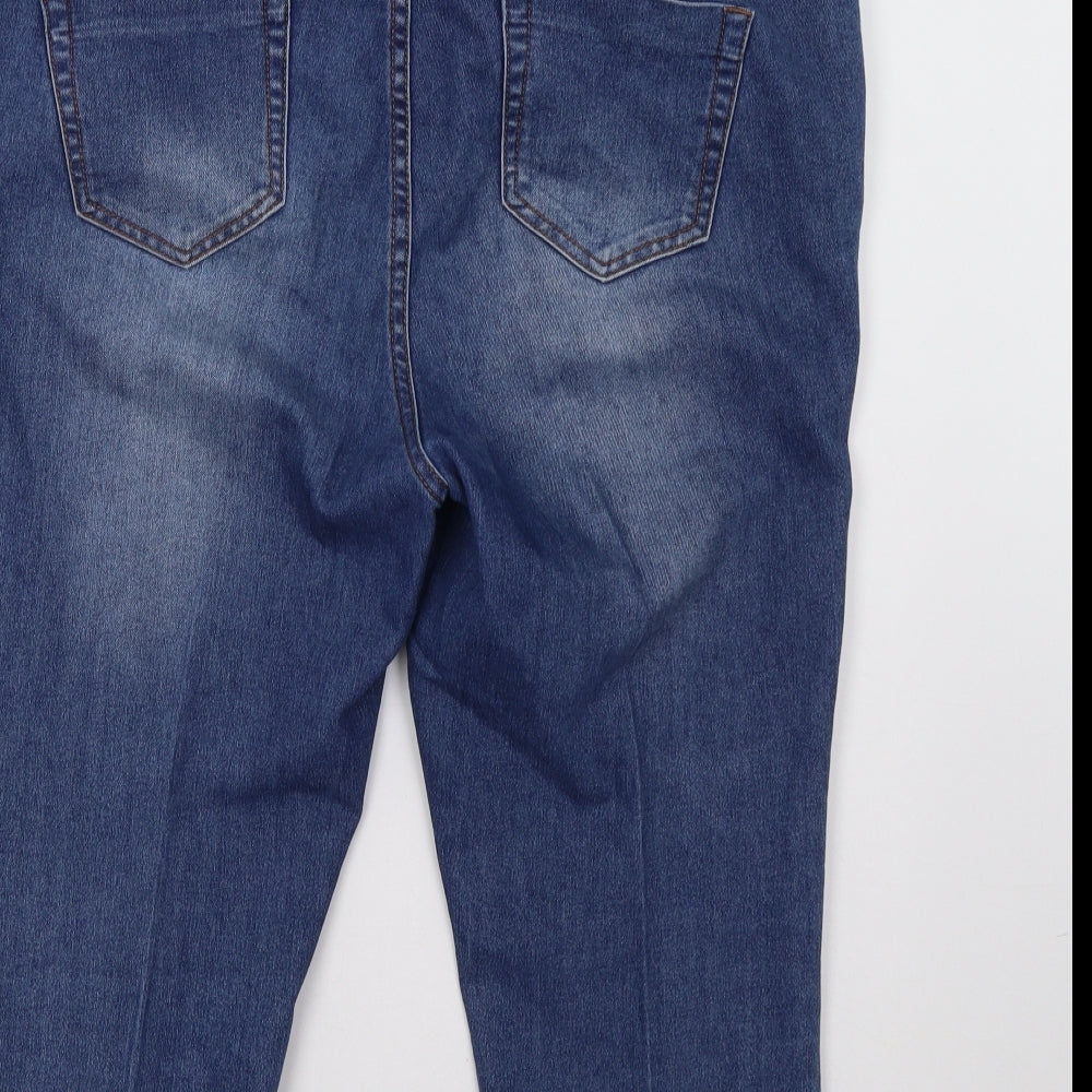 Debenhams Womens Blue  Denim Cropped Jeans Size 16 L23 in