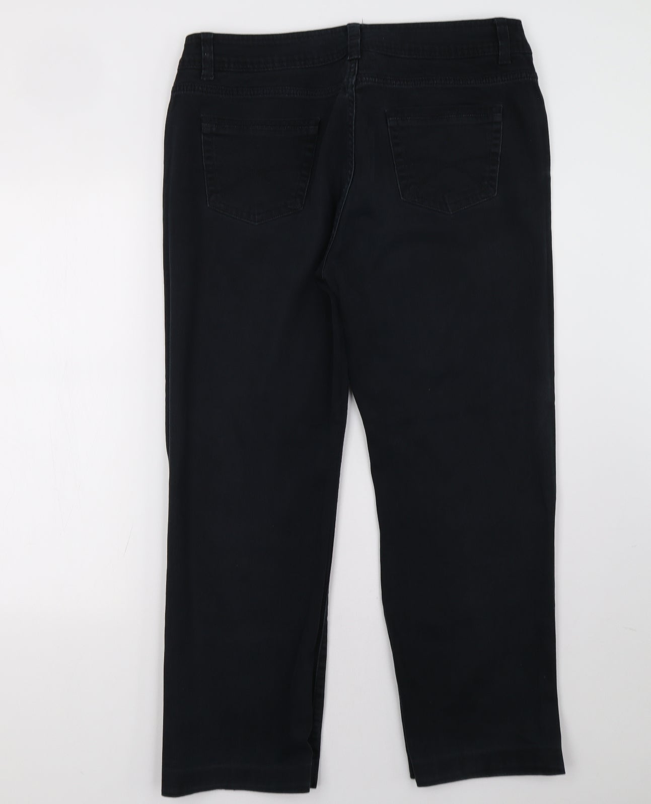 Marks and Spencer Womens Black   Straight Jeans Size 18 L30 in