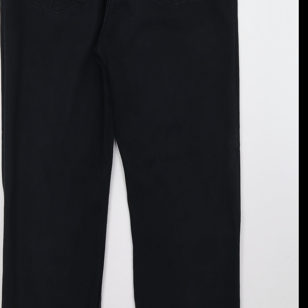 Marks and Spencer Womens Black   Straight Jeans Size 18 L30 in
