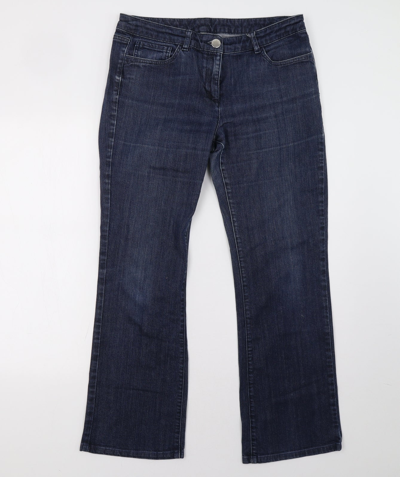 Wallis Womens Blue   Straight Jeans Size 14 L31 in