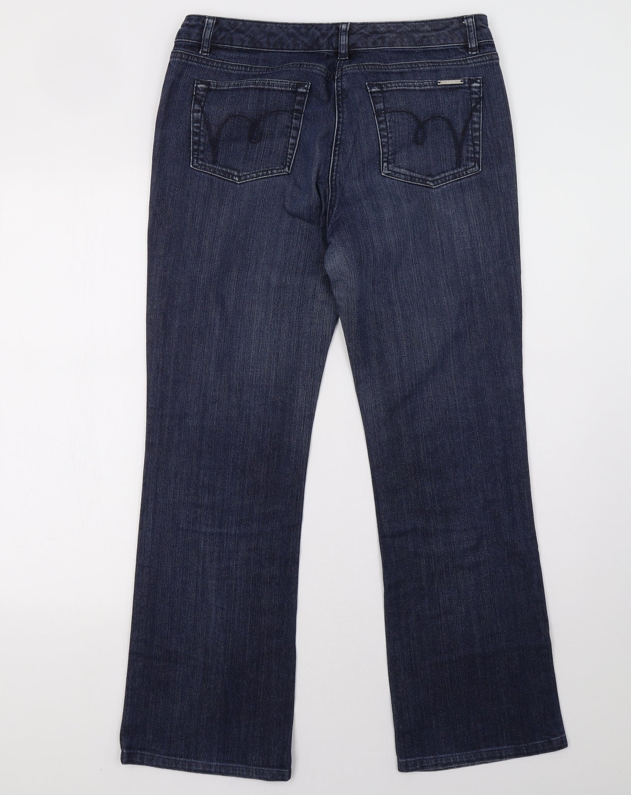 Wallis Womens Blue   Straight Jeans Size 14 L31 in