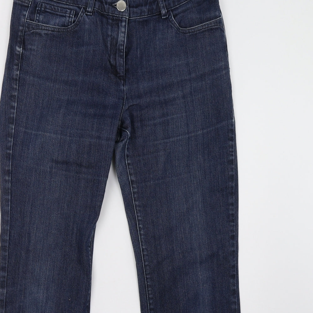 Wallis Womens Blue   Straight Jeans Size 14 L31 in