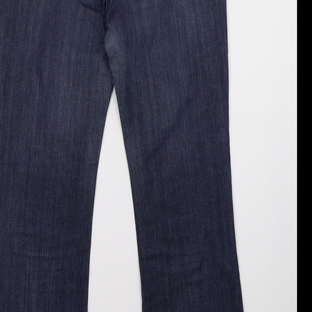 Wallis Womens Blue   Straight Jeans Size 14 L31 in