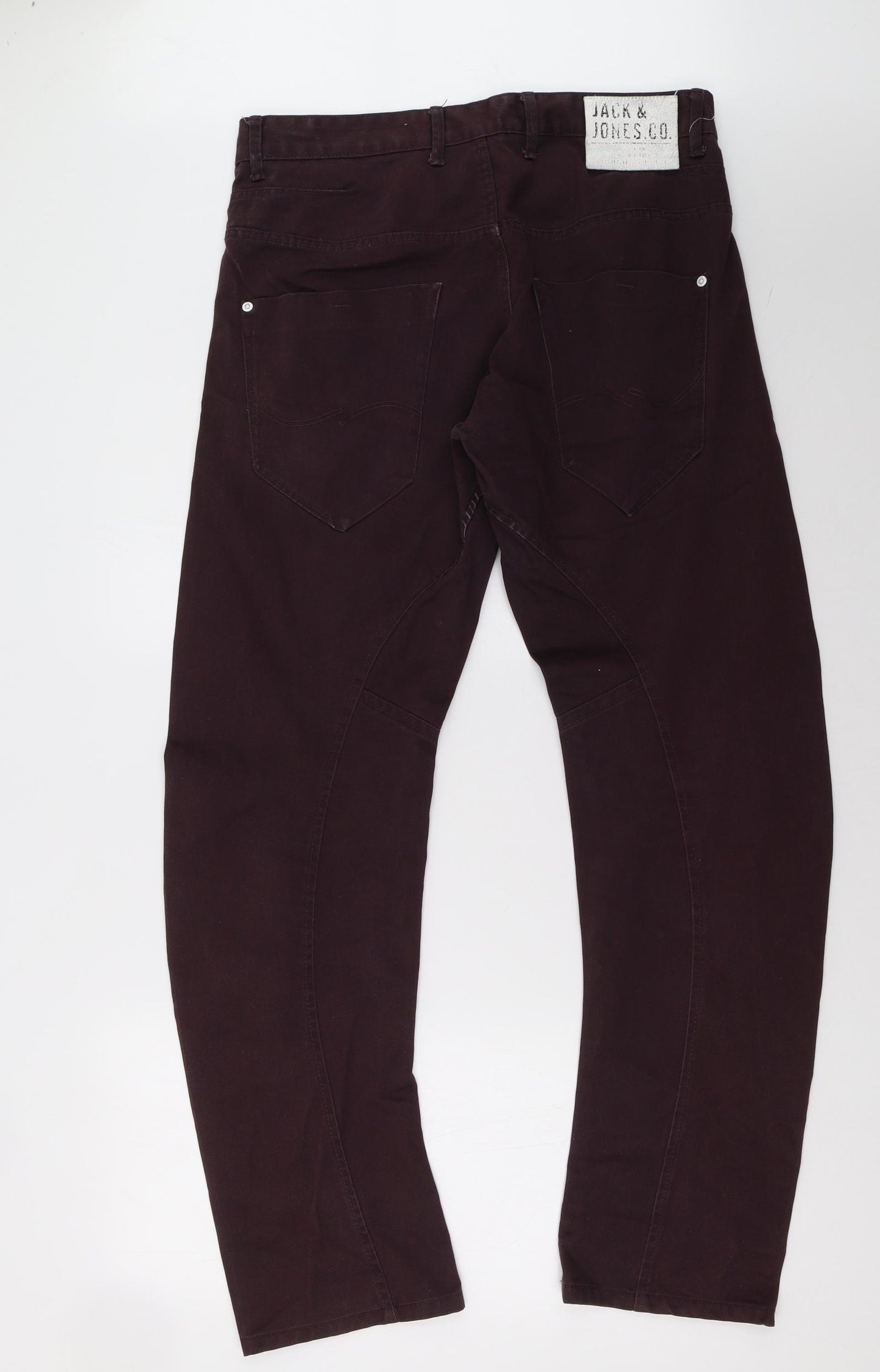 JACK & JONES Mens Purple   Straight Jeans Size 36 L35 in