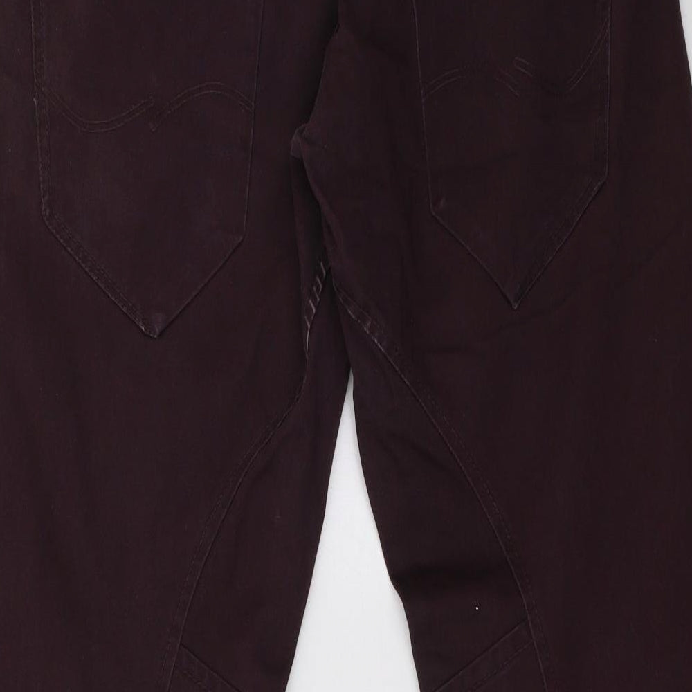 JACK & JONES Mens Purple   Straight Jeans Size 36 L35 in