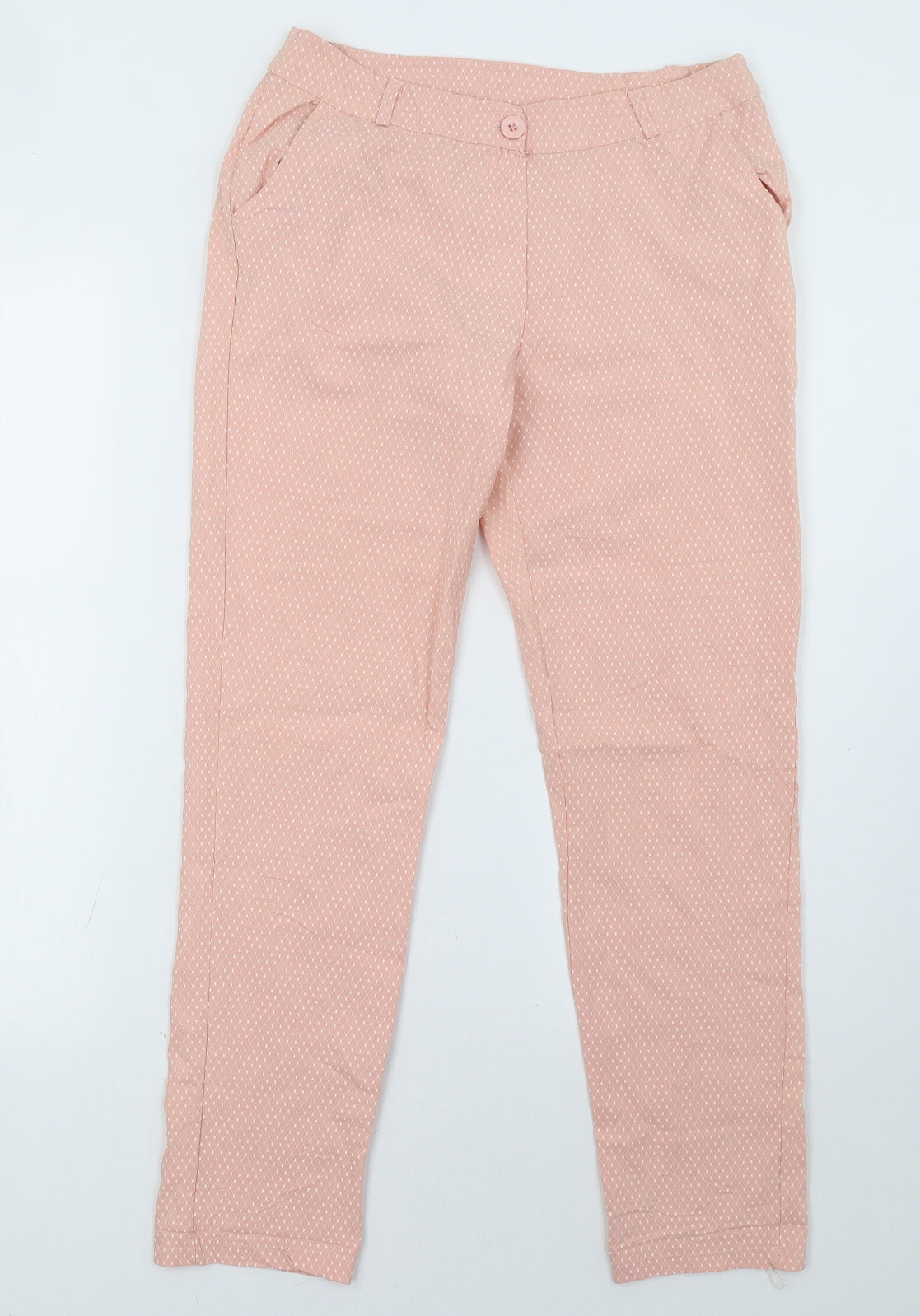 Preworn Womens Pink Polka Dot  Trousers  Size 30 L28 in