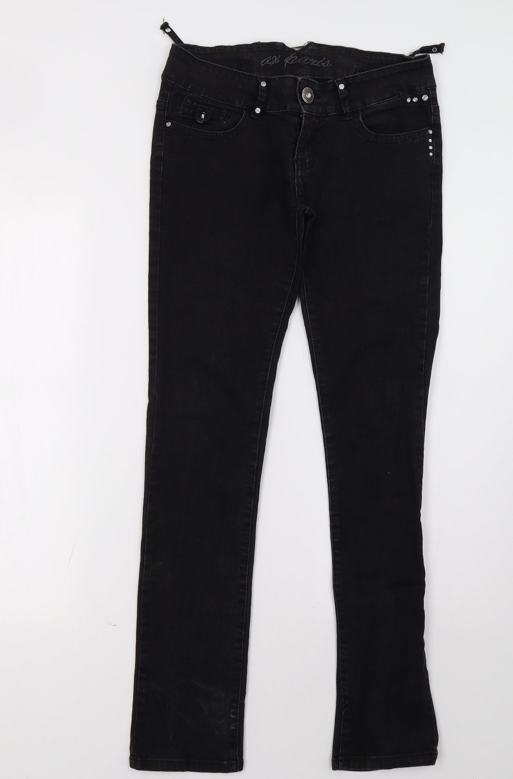 AX Paris Womens Black   Straight Jeans Size 10 L29 in