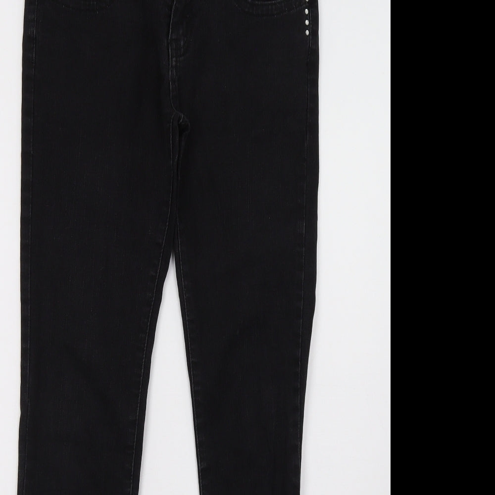 AX Paris Womens Black   Straight Jeans Size 10 L29 in