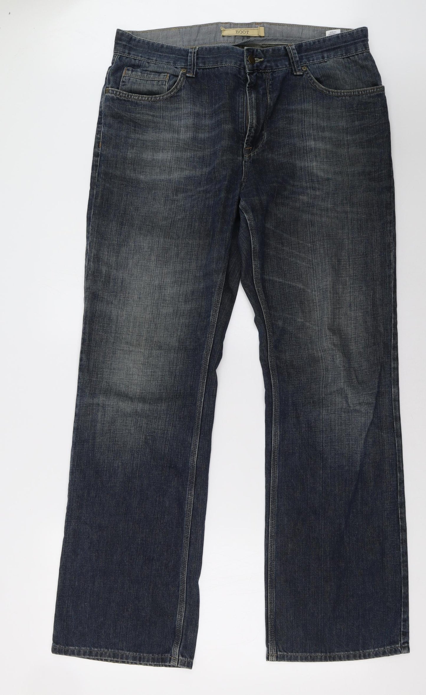 Marks and Spencer Mens Blue   Bootcut Jeans Size 36 L35 in