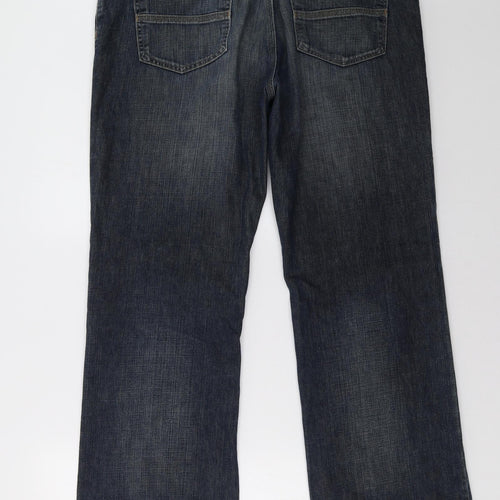 Marks and Spencer Mens Blue   Bootcut Jeans Size 36 L35 in