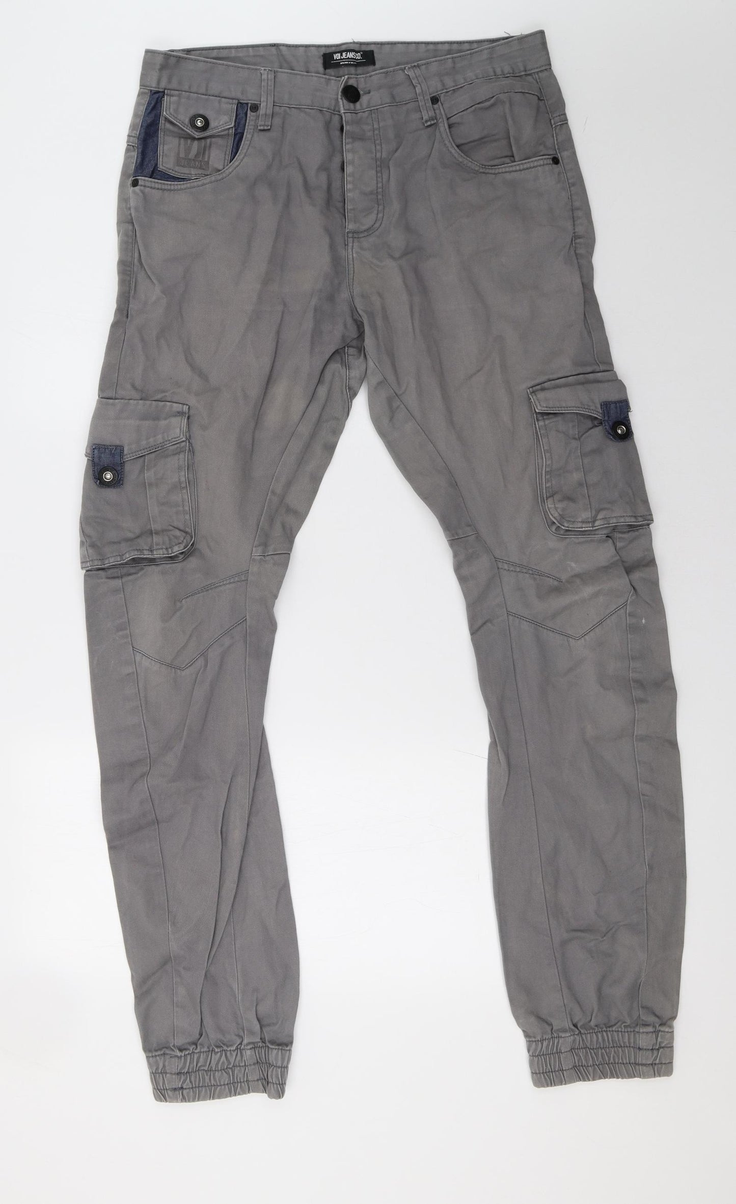 Voi Jeans Mens Grey   Straight Jeans Size 34 L35 in