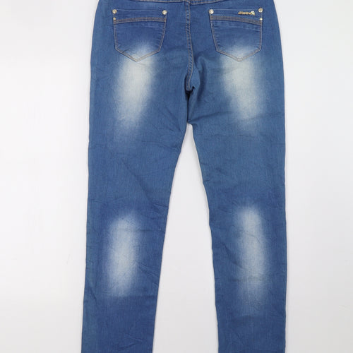 moon girl Womens Blue   Straight Jeans Size 12 L30 in