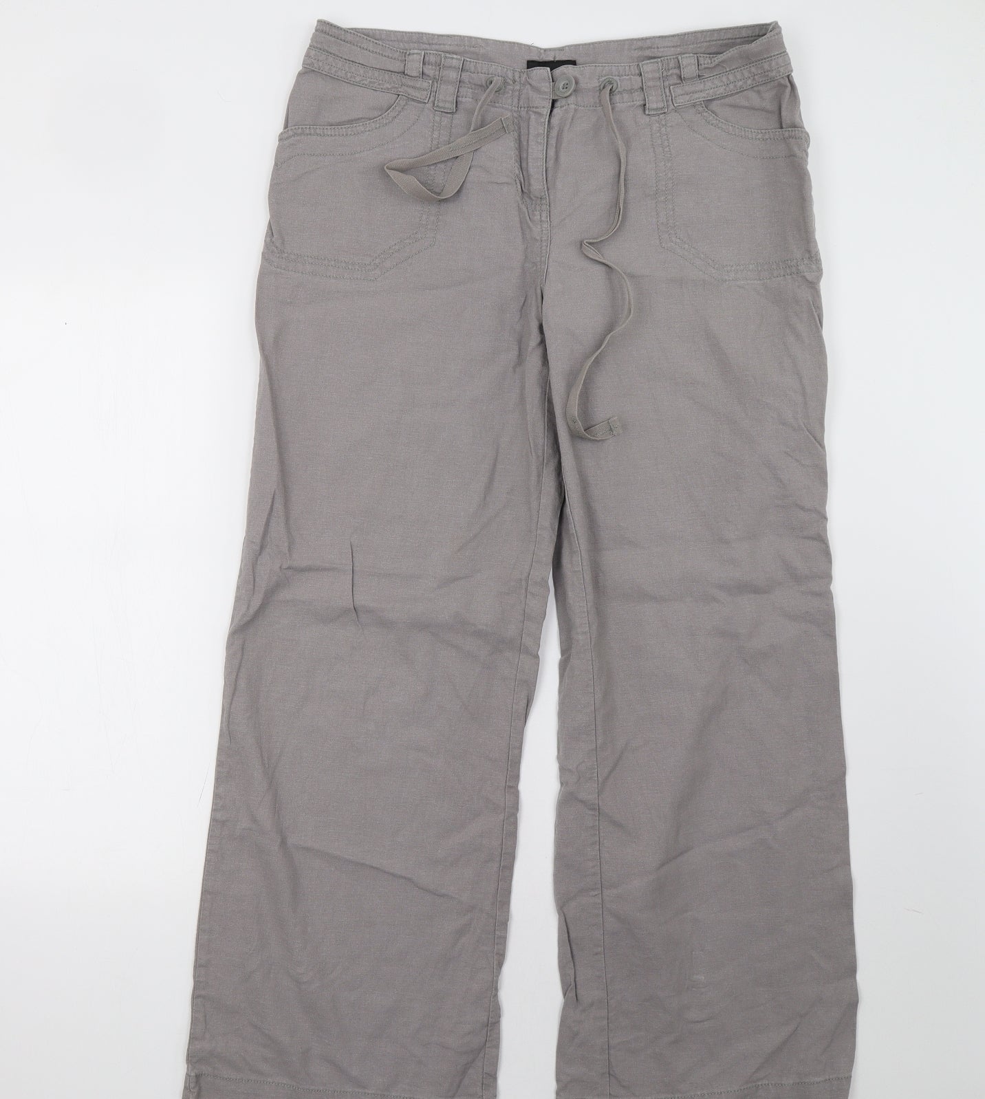 NEXT Womens Beige   Trousers  Size 14 L32 in