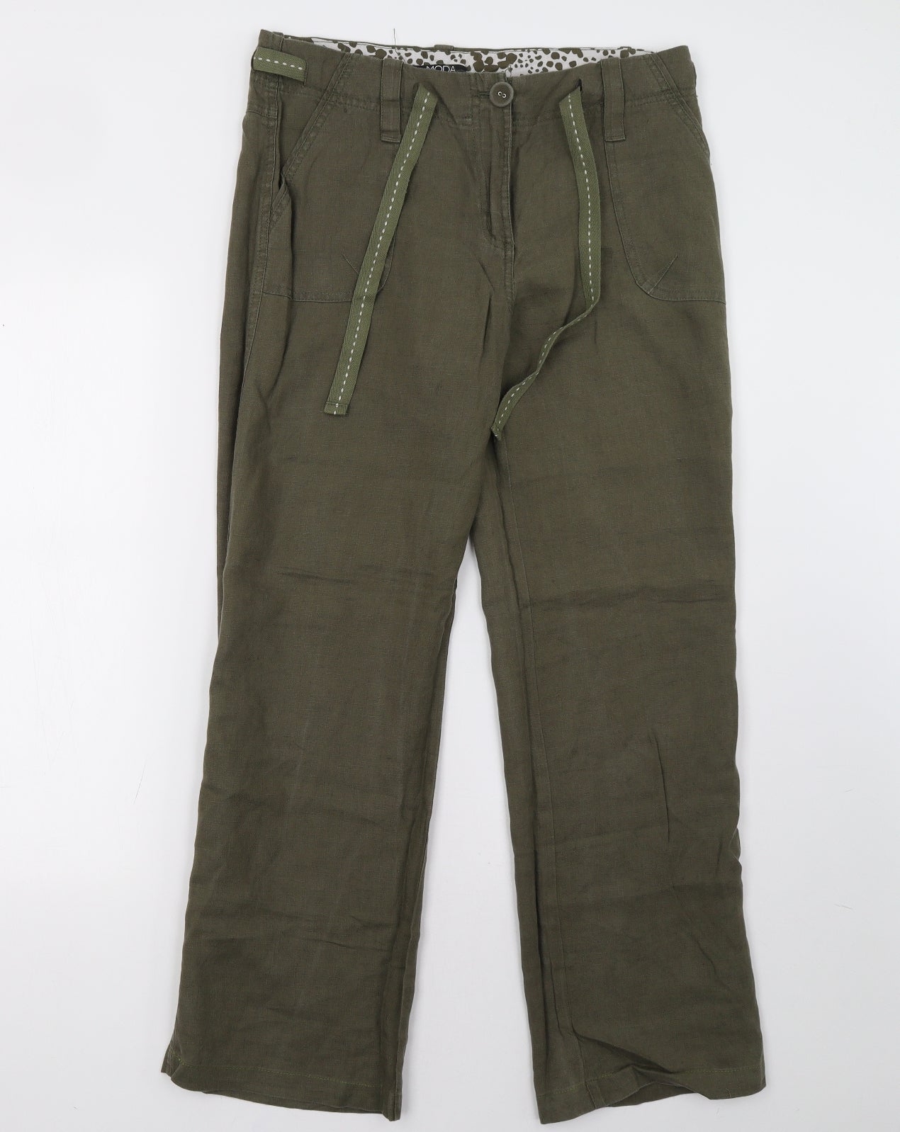 George Womens Green   Trousers  Size 10 L32 in