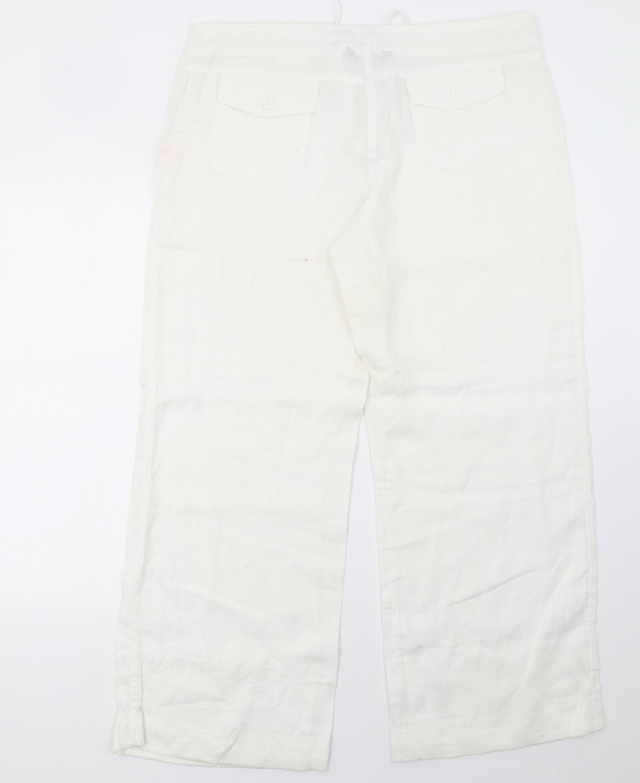 Primark Womens White   Trousers  Size 14 L31 in