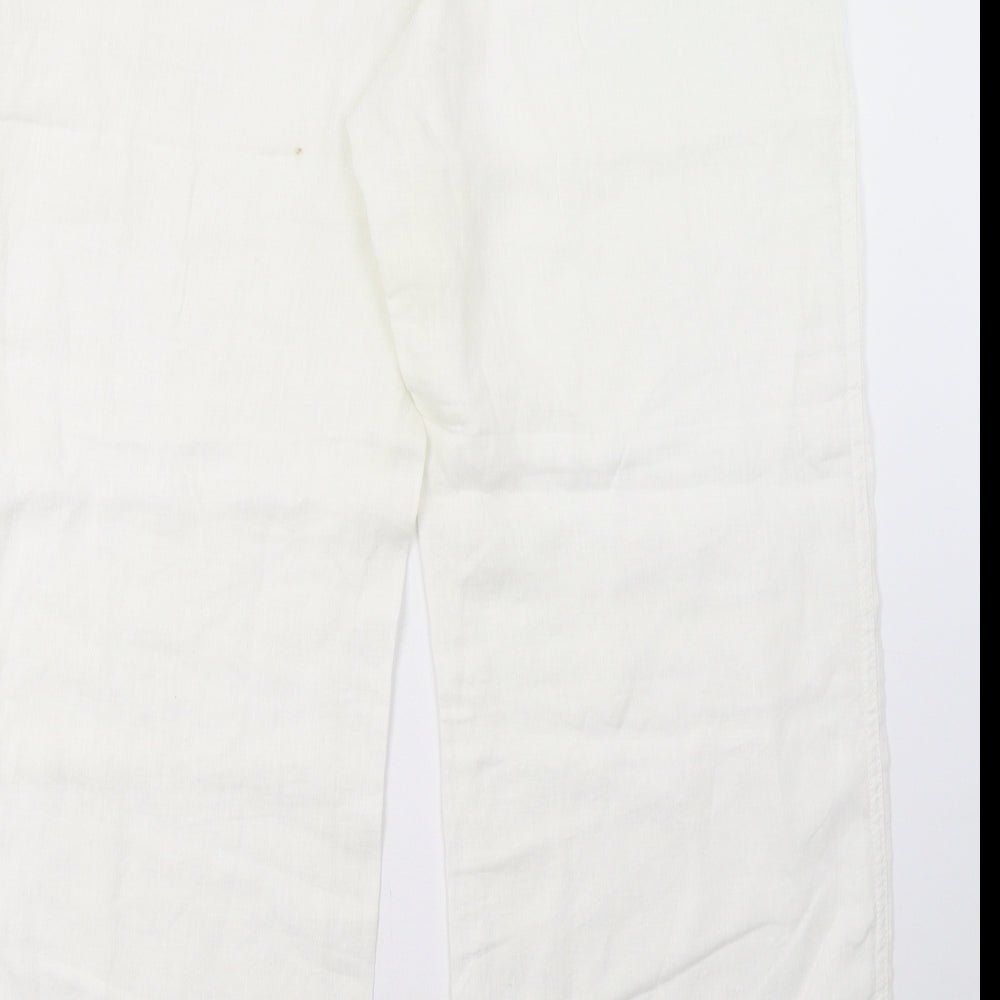 Primark Womens White   Trousers  Size 14 L31 in